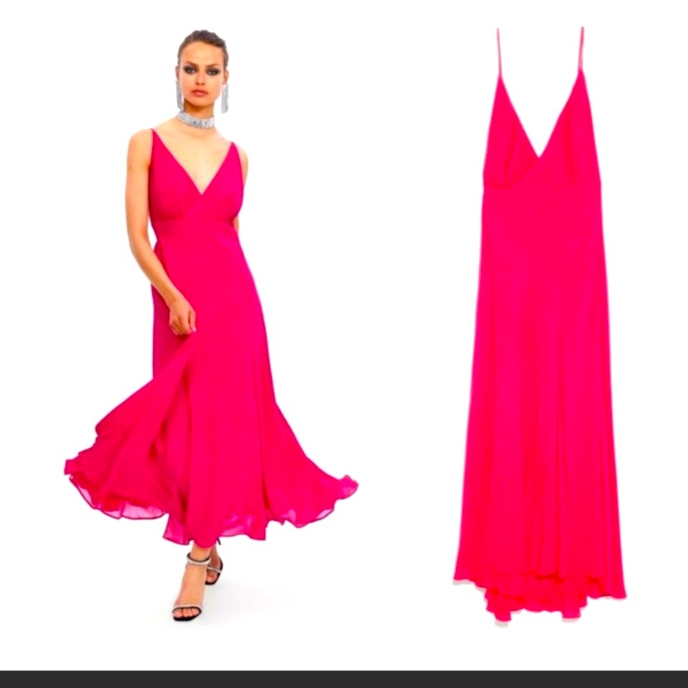 Brand new with tags Zara long wrap dress. Size L